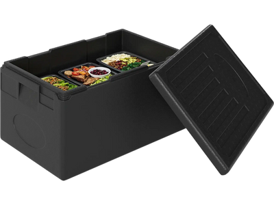 Costway 49 Qt Insulated Food Pan Carrier Top Load Stackable Hot Box Built-in Handles 79573673 New