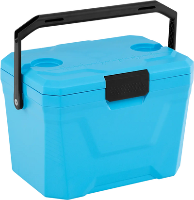 Costway Insulated Portable Hard Shell Cooler Ice Chest w/ 2 Cup Holders 29815061 New