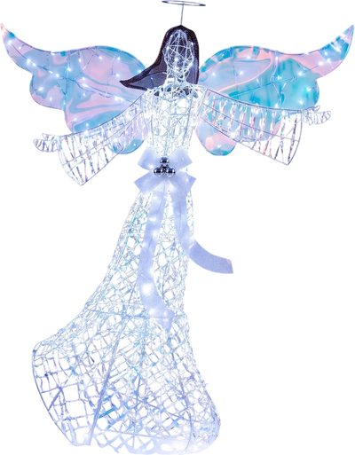 Costway Iridescent Christmas Angel Decoration 230 Cold White LEDs 38168452 New
