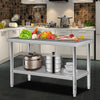 Vevor Prep Table 48" x 30" x 34" Stainless Steel 550 lbs. Capacity with Adjustable Undershelf New