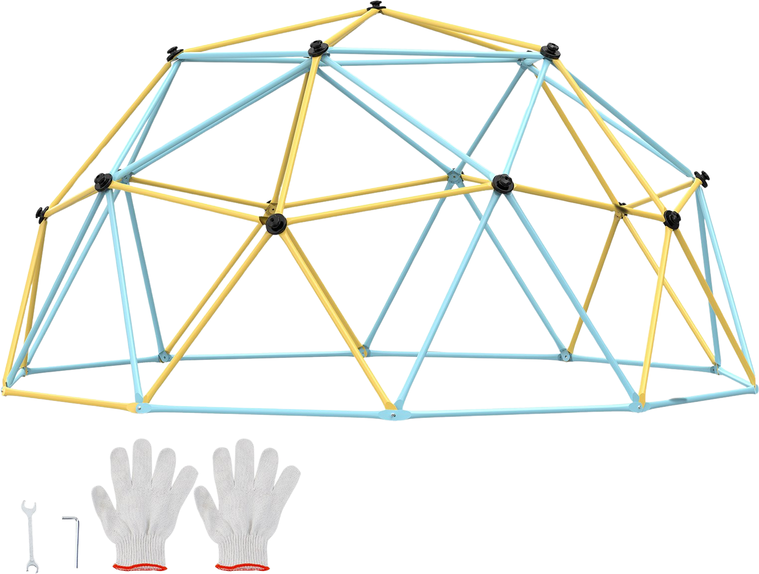 Vevor Climbing Dome 10' Jungle Gym Supports 750 Lbs. Outdoor Play Center New