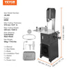 Vevor Commercial Electric Meat Bandsaw 850W with Grinder Stainless Steel 7" Cut Thickness New