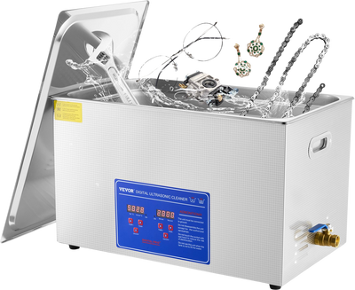 Vevor 30L Ultrasonic Cleaner Digital Timer And Heater 110V 40kHz Industrial New