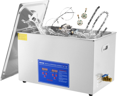 Vevor 30L Ultrasonic Cleaner Digital Timer And Heater 110V 40kHz Industrial New