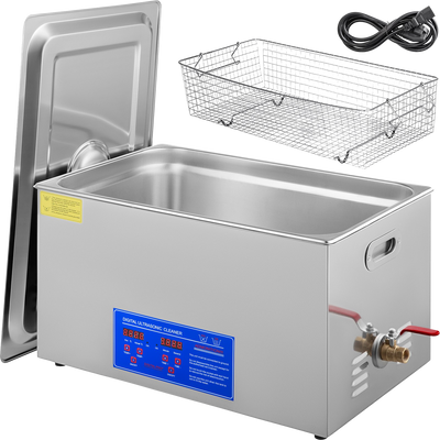 Vevor 22L Ultrasonic Cleaner Digital Timer And Heater 110V 40kHz Industrial New
