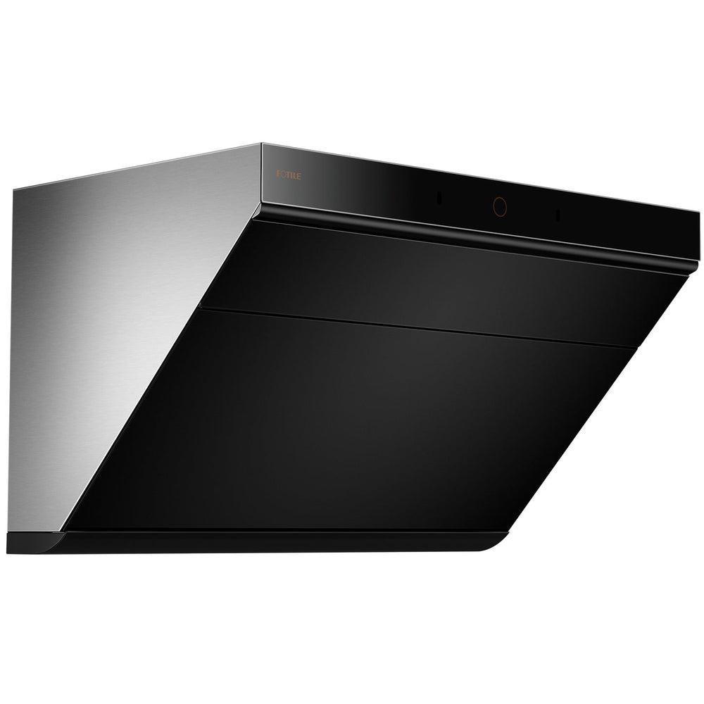 FOTILE 30-inch VentiCore under-cabinet/wall-mount range hood JQG7515, left side view, closed