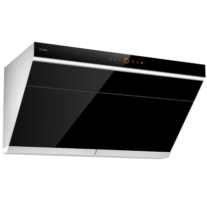 FOTILE 36-inch Prestige Series under-cabinet/wall-mount range hood JQG9006, left side view, closed