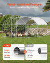 Vevor Walk-In Metal Chicken Coop 9.8' x 13.1' x 6.5' with Galvanized Steel Frame and Dome Roof New