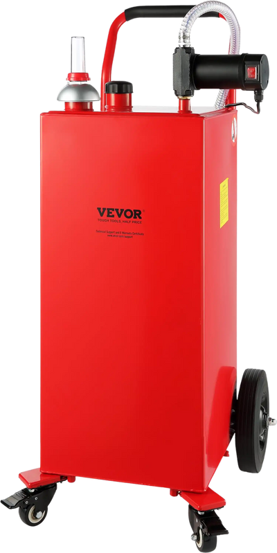 Vevor Fuel Caddy 30 Gal 180W Portable Storage Tank with Electric Pump 6.2 Gal/min Max Flow New