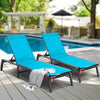 Vevor Lounge Chair 2-Piece Outdoor Patio Chaise Set 5-Position Adjustable Foldable Design New