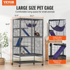 Vevor Metal Small Animal Cage 64.6" 4-Tier Rolling Cage with 3 Ramps and Tray New