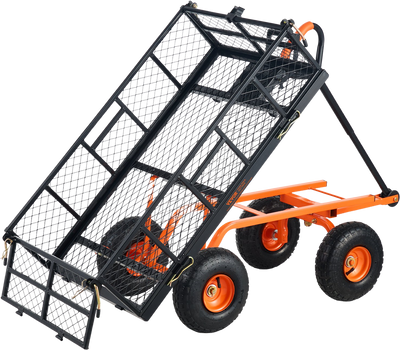 Vevor Dump Cart 880 lbs. Capacity 3.2 cu. ft. Steel Garden Utility 10