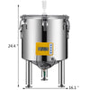 Vevor Stainless Steel Brew Fermenter 13.2 Gallon with Conical Base for Home Brewing New