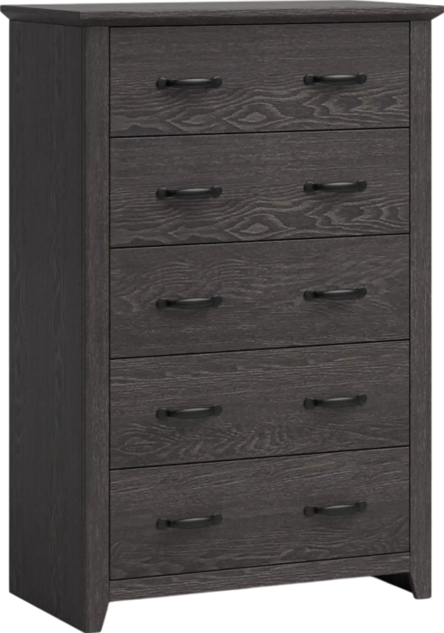 Costway Dresser Tall Storage Cabinet with Five Drawers and Sturdy MDF Frame New