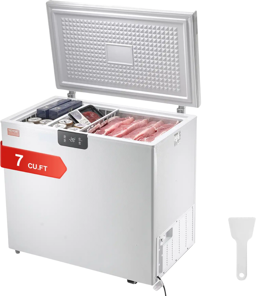 フリーザー Vevor Chest Freezer 7 Cu. Ft. 198 L Deep Freezer with