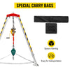 Vevor Confined Space Tripod Kit 1800 Lbs Winch Manual Handle 8' Adjustable Legs 98' Cable 32.8' Fall Protection New