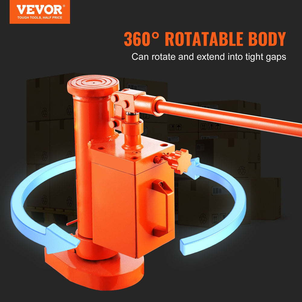 Vevor Hydraulic Toe Jack 11,000 lbs. on Toe 22,000 lbs. on Top Lift Capacity 360° Rotatable Claw New