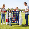 Jumbo 4-to-Score Game Set for Kids and Adults 3.5FT Tall by 4FT Wide Oversized Family Fun Game-White - Gallery View 1 of 10