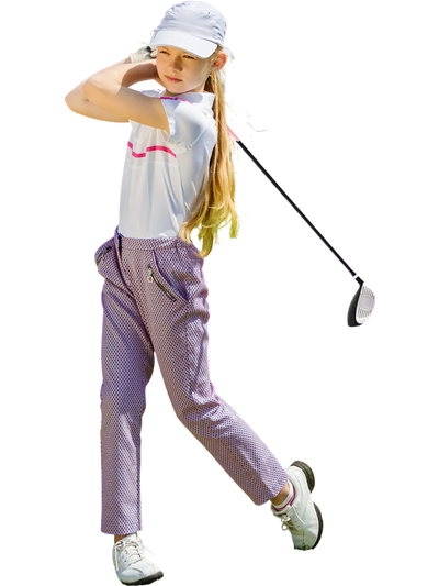 Costway Junior Complete Golf Club Set Stand Bag Rain Hood Pink 95381647 New