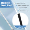 Stainless steel shaft of the Junior Mallet Putter with non-slip rubber grip, designed for kids aged 11-14 for improved.