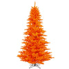 Vickerman Orange Artificial Christmas Tree 10' x 68" Orange LED Lights New