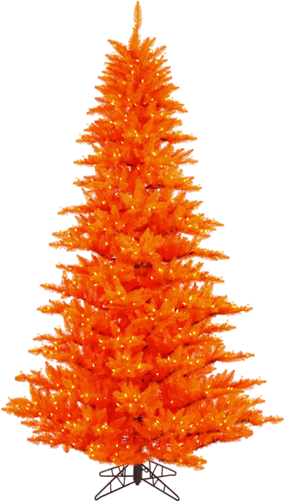 Vickerman Orange Artificial Christmas Tree 10' x 68