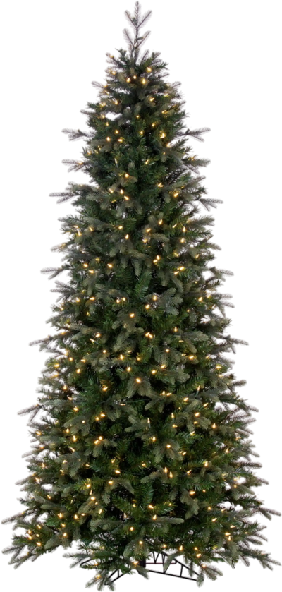 Vickerman Douglas Fir Artificial Christmas Tree Slim Pre-Lit 7.5' x 44