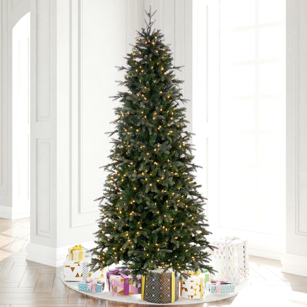 Vickerman Douglas Fir Artificial Christmas Tree Slim Pre-Lit 7.5' x 44" 500 Warm White LED New