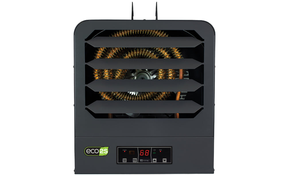 King Electric KB ECO2S Garage Heater 2-Stage 51,200 BTU 1050 CFM 240V New