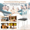 Upholstered wooden dining chair with padded seat and rubber wood frame, perfect for dining rooms and restaurants.