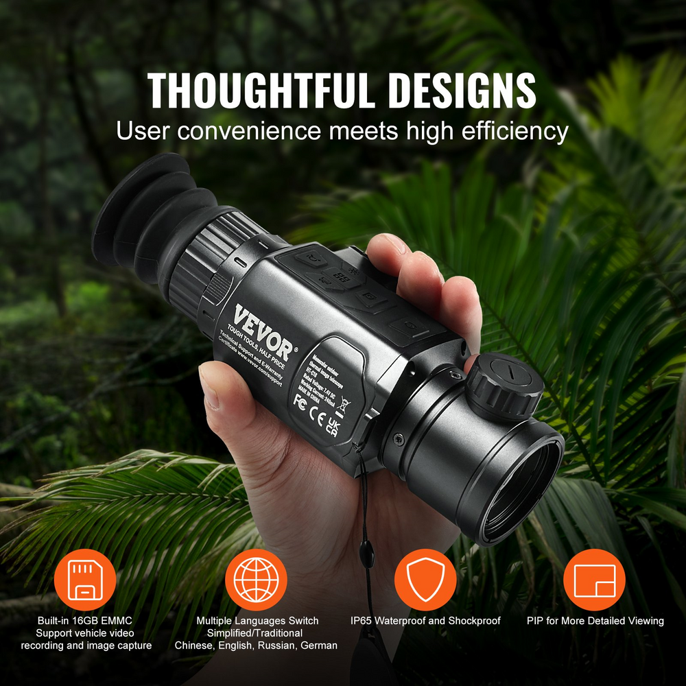 Vevor Thermal Monocular Hunting Imaging Telescope 1X-8X Vevor Thermal Monocular Hunting Imaging Telescope 1X-8X