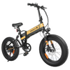 Cycrown CycKnight Fat Tire Folding Electric Bicycle 7 Speed 20" 500W Motor with Peak 750W 48V 12.5Ah Lithium Battery 20 MPH 48 Mile Range Black New Canada Only