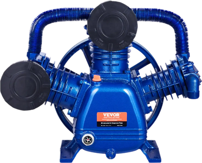 Vevor 10HP 3-Cylinder Air Compressor Pump Head 17.5CFM @ 90PSI Dual-Stage Piston Pump New