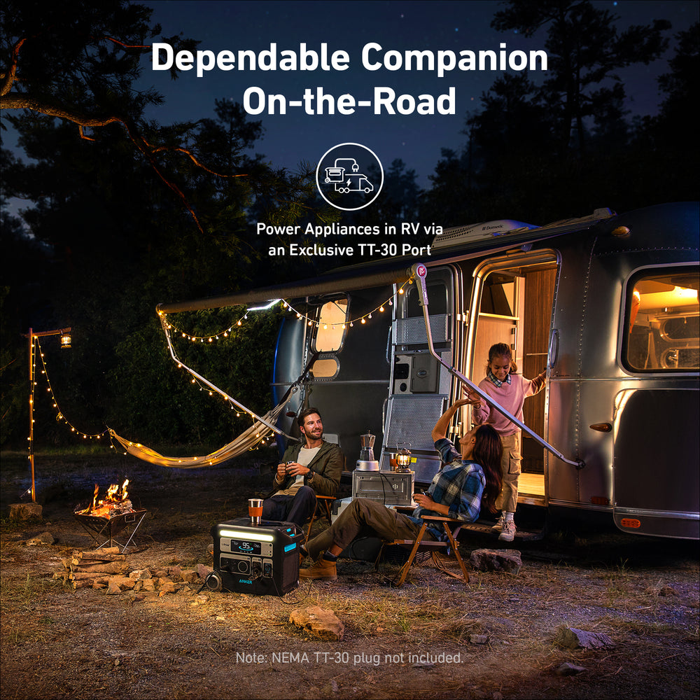 Anker SOLIX F2600 Power Station 2560Wh 2400W with 200W Solar Panel Manufacturer RFB