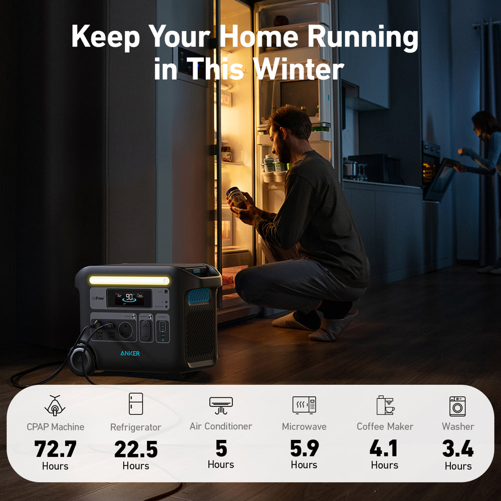 Anker SOLIX F2600 Power Station 2560Wh 2400W with 200W Solar Panel Manufacturer RFB