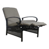 Kozyard Reclining Patio Lounge Chair Adjustable with Extendable Metal Frame New