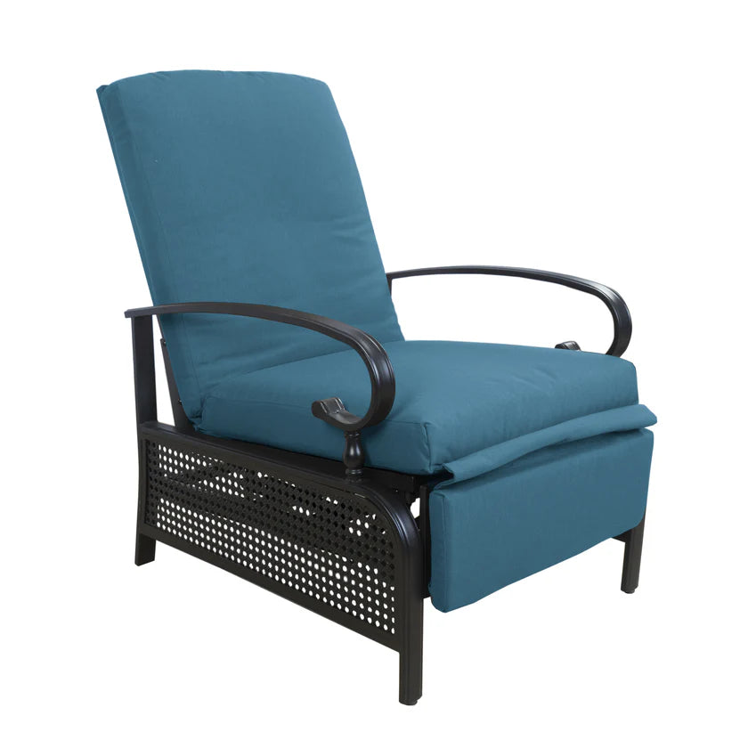 Kozyard Reclining Patio Lounge Chair Adjustable with Extendable Metal Frame New