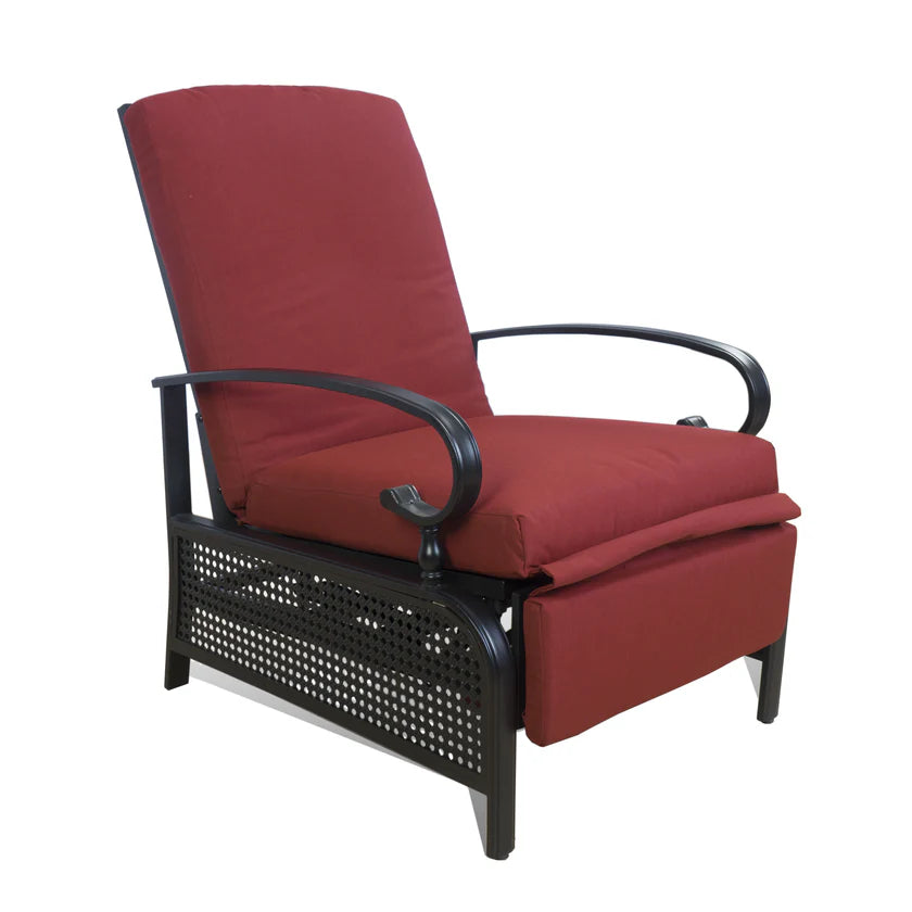 Kozyard Reclining Patio Lounge Chair Adjustable with Extendable Metal Frame New