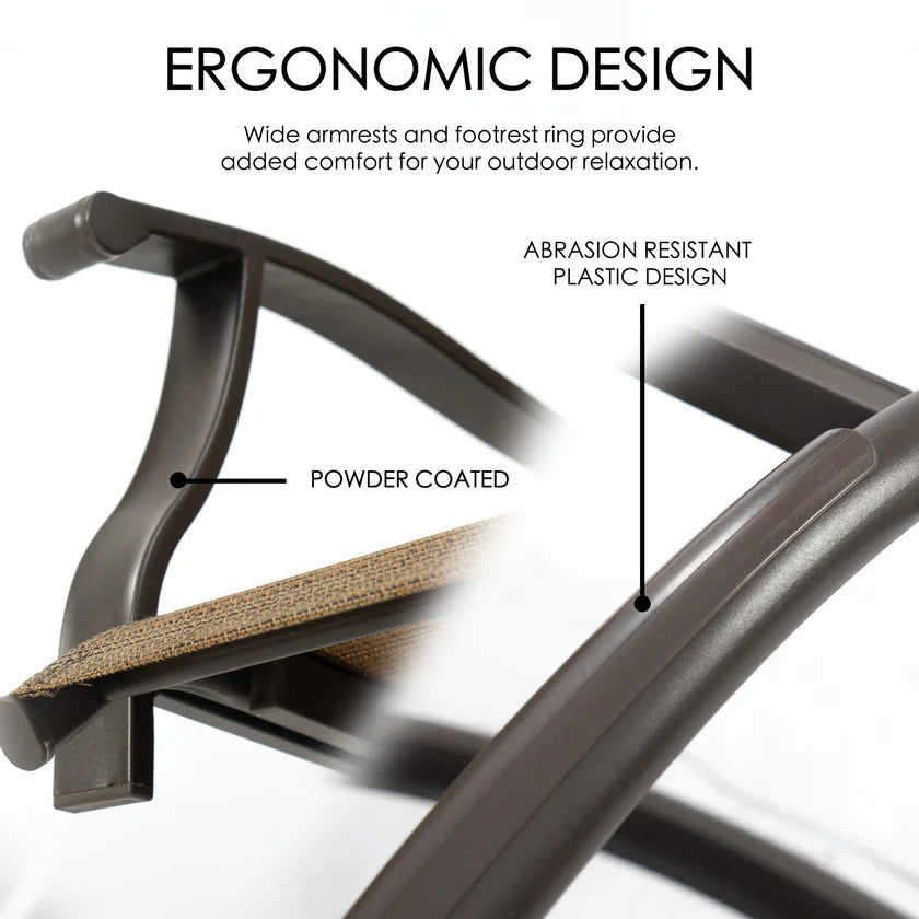 Kozyard Isabella Bar Stools Counter Height Patio Swivel Chairs Bistro Set New