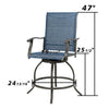 Kozyard Isabella Bar Stools Counter Height Patio Swivel Chairs Bistro Set New