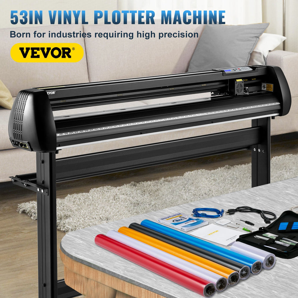 Vevor Vinyl Cutter 53" with Stand Adjustable Speed and Force Plotter SignMaster Software COM/USB Connectivity New