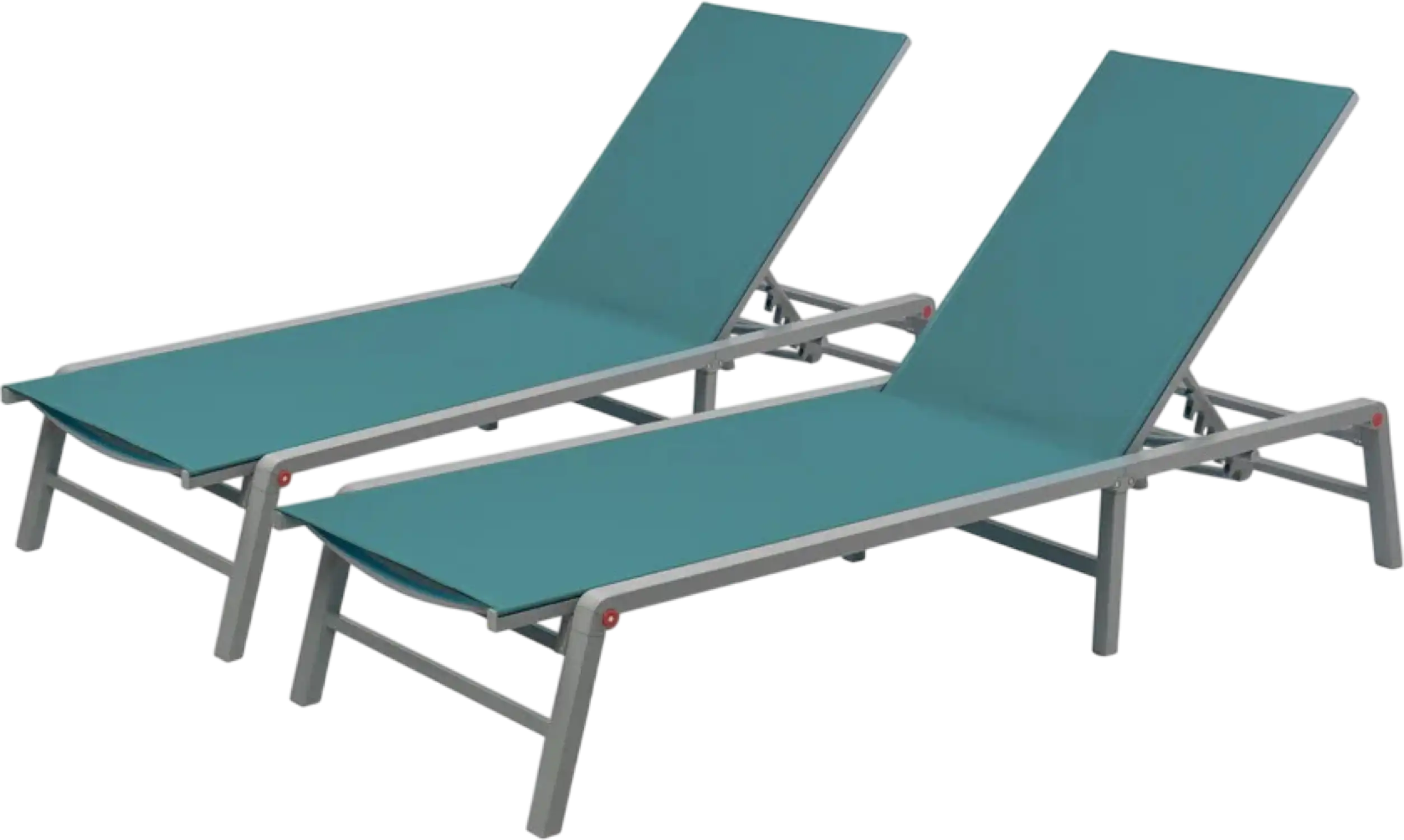 Kozyard Lounge Chair Outdoor Set Foldable with 5-Position Adjustable Backrest New
