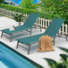 Kozyard Lounge Chair Outdoor Set Foldable with 5-Position Adjustable Backrest New