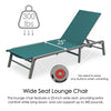 Kozyard Lounge Chair Outdoor Set Foldable with 5-Position Adjustable Backrest New