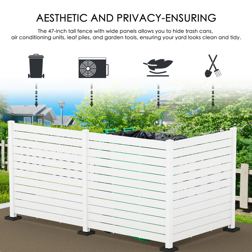 Kozyard Outdoor Privacy Screen 3-Panel Fence Kit Enclosure New