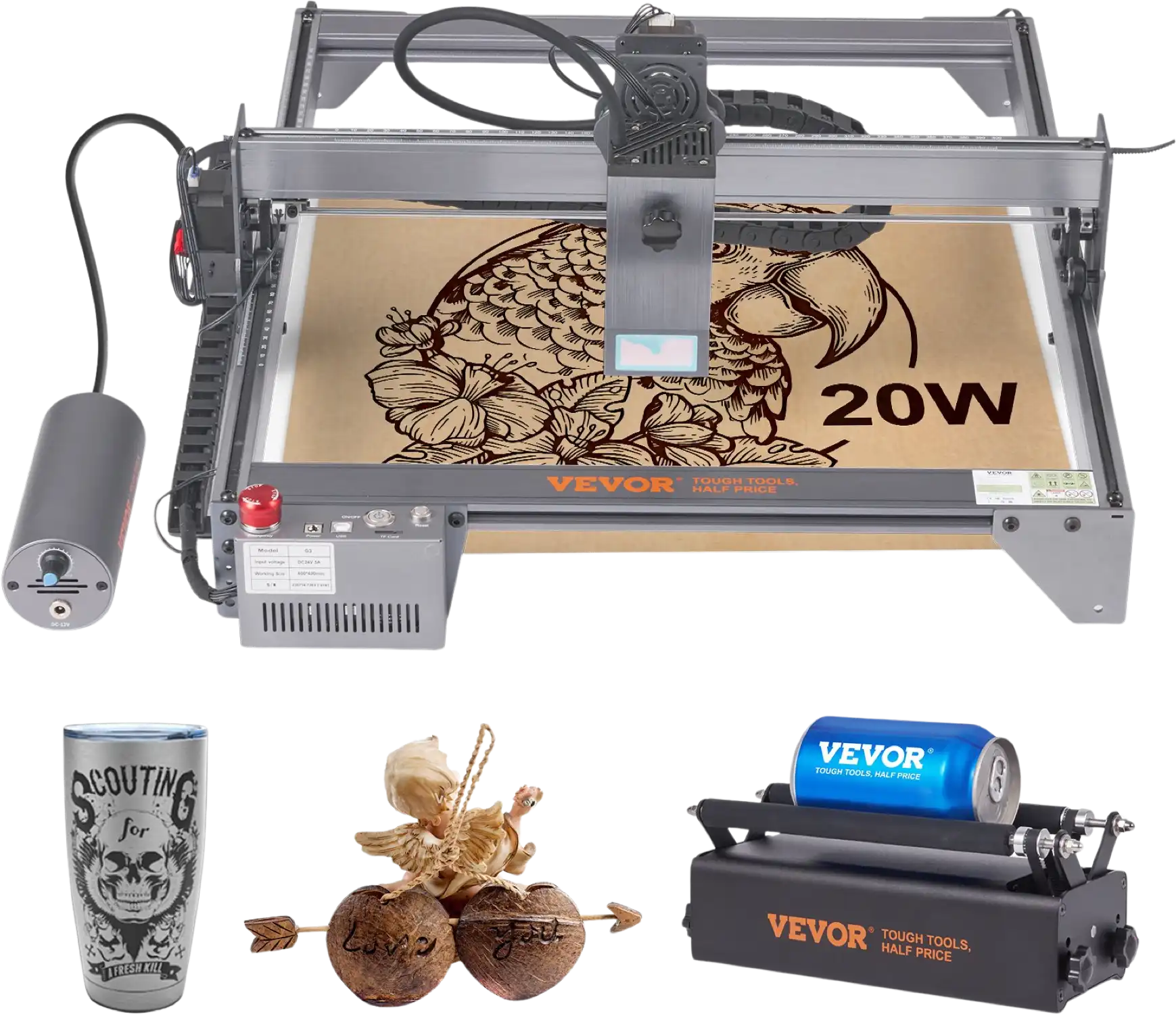 Vevor Laser Engraver 20W High-Speed 15.7