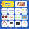 Kids basketball arcade game set with electronic scoreboard, includes 2 basketballs, 8 sticky balls, and 24 tubes for.