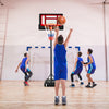 4.3-8.2 FT Portable Basketball Hoop with Adjustable Height and Wheels-Red - Gallery View 1 of 9