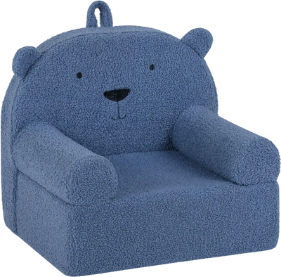 Costway Kids Bear Toddler Foam Sofa Soft Fleece Couch 50942376 New