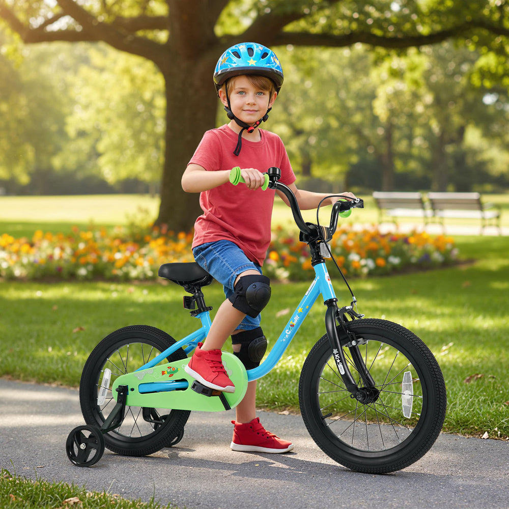 Kids Bike for 3-7 Years Old Boys and Girls 12/14/16-Inch Children Bicycle Blue-16 Inches - Gallery View 1 of 10
